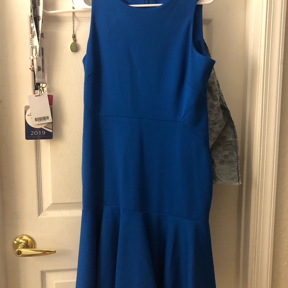 Ivanka Trump blue flare dress